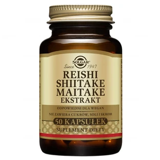 Solgar Reishi Shiitake Maitake Extracto, 50 cápsulas