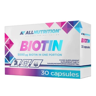 Allnutrition, Biotin, 30 Kapseln. Schönheit aus dem Inneren für Haare, Haut  amp; Nägel. Unterstützt das Wachstum und die Gesundheit.