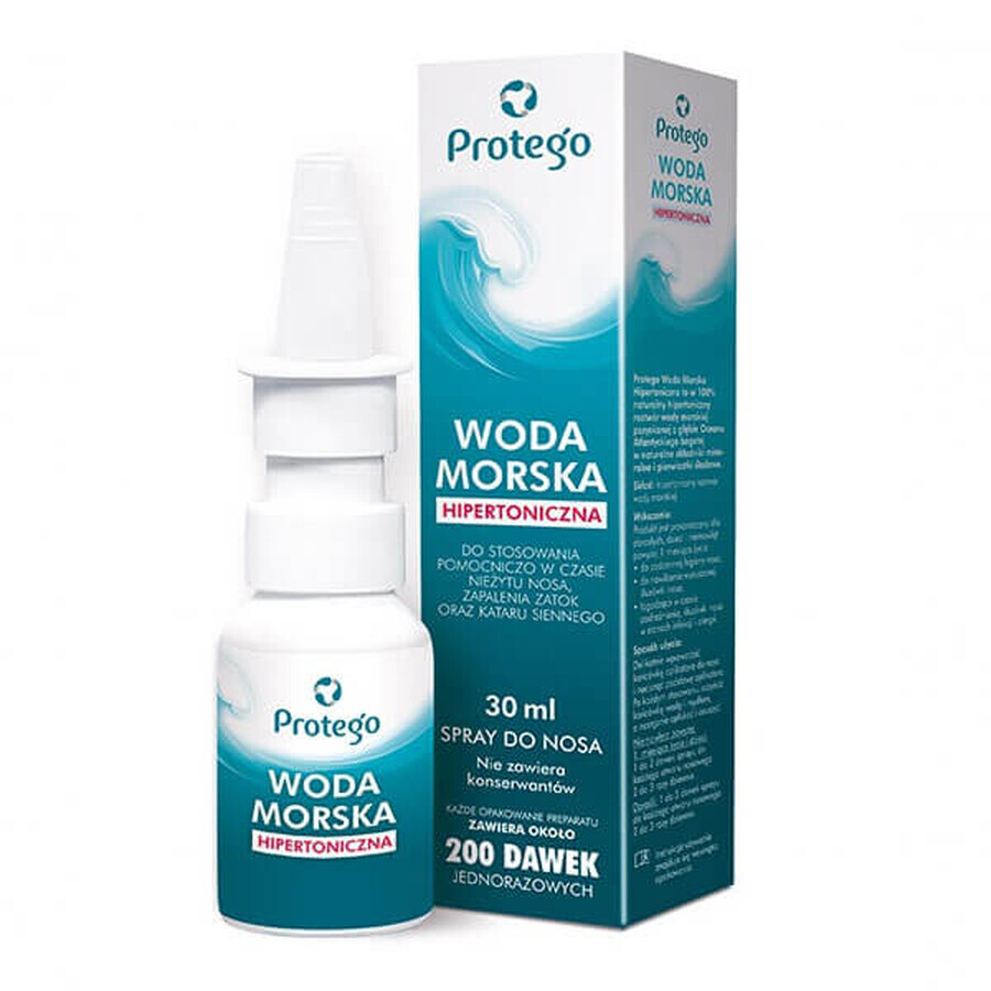 Cumpără Protego Hypertonic Seawater, spray nazal, 30 ml Protego Hypertonic Seawater, spray nazal, 30 ml