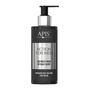 Apis Action for Men, crema nutritiva para el cuerpo y las manos, 300 ml