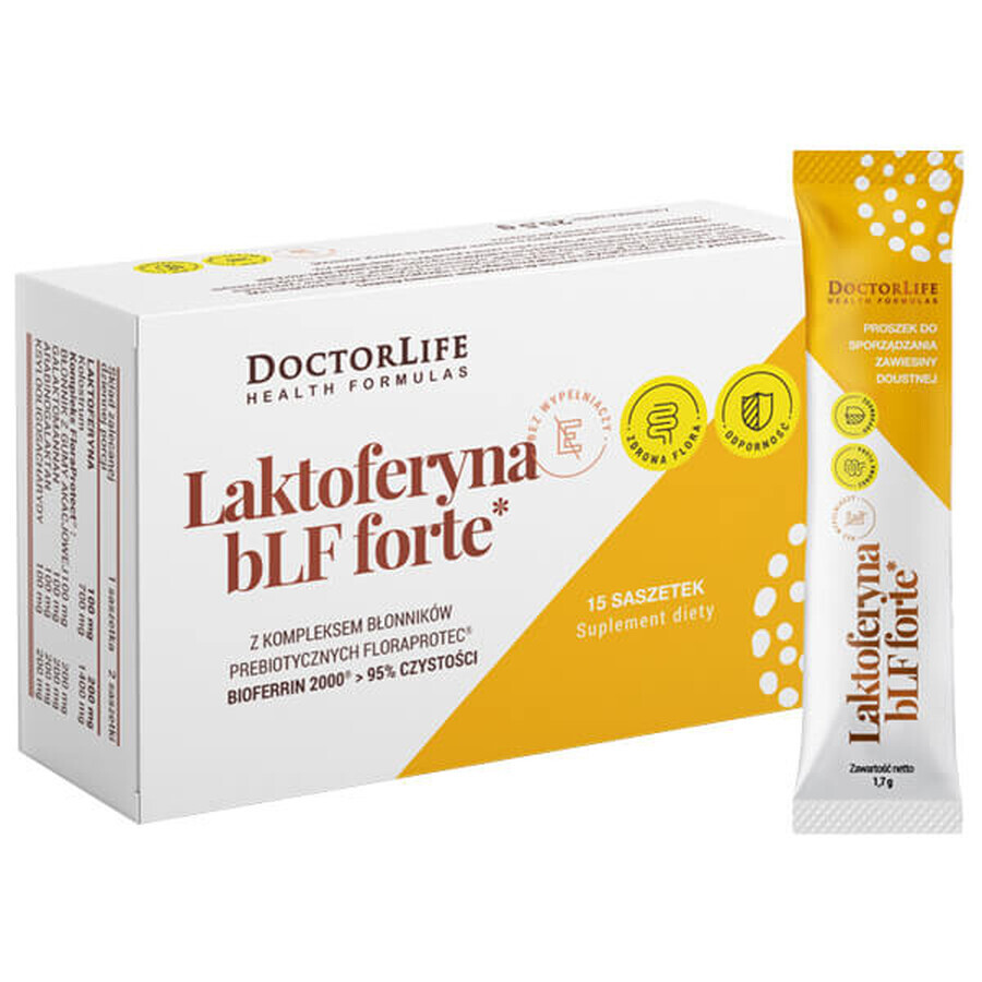 Buy Doctor Life Lactoferrin bLF Forte, 15 sachets Doctor Life Lactoferrin bLF Forte, 15 sachets