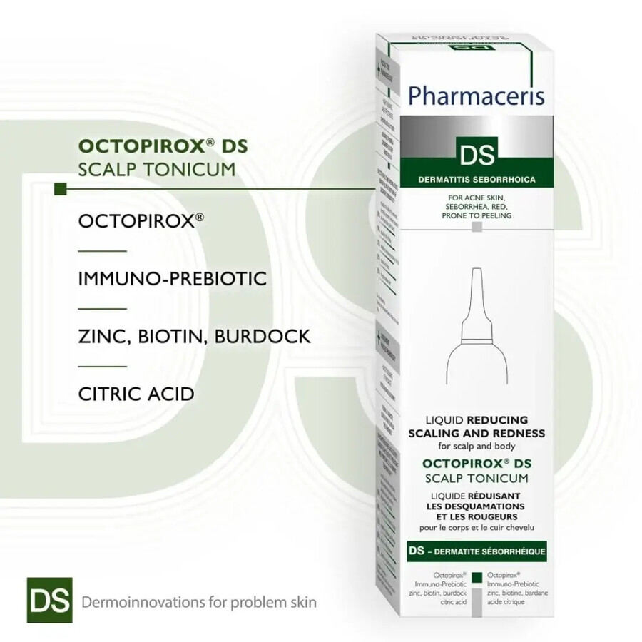 Tonicità per il Cuoio Capelluto Pharmaceris T con Octopirox DS, 100 ml