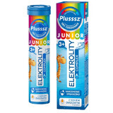 Plusssz Junior Elektrolity Complex, for children over 3 years of age, orange flavor, 20 effervescent tablets