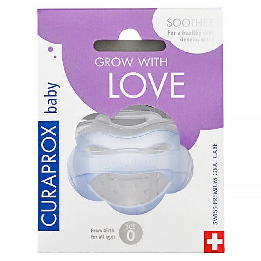 Comprar Curaprox Baby, chupete, silicona, azul, talla 0, desde el nacimiento, 1 unidad Curaprox Baby, chupete, silicona, azul, talla 0, desde el nacimiento, 1 unidad