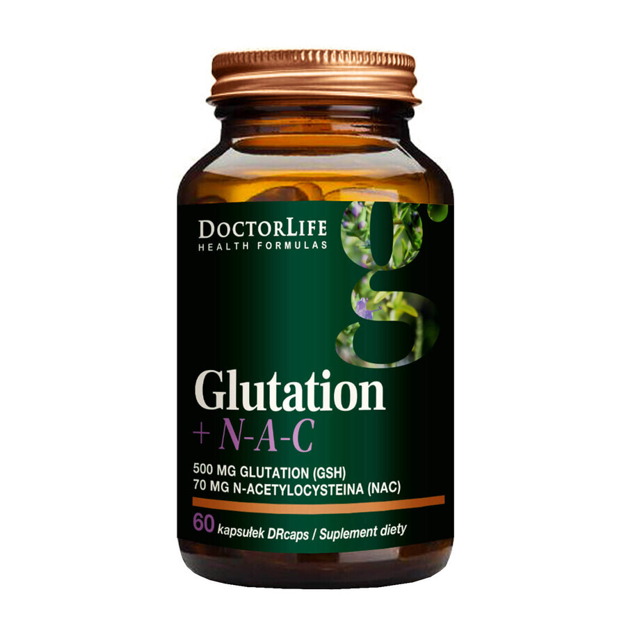 Buy Doctor Life Glutathione + NAC, 60 vegetarian capsules Doctor Life Glutathione + NAC, 60 vegetarian capsules