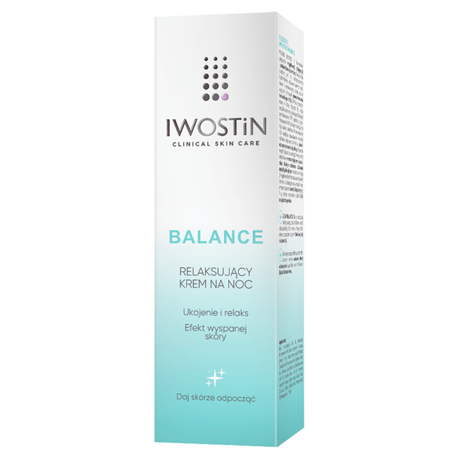 Buy Iwostin Balance Relaxing Night Cream, Soothing and Relaxing, 50 ml Iwostin Balance Relaxing Night Cream, Soothing and Relaxing, 50 ml