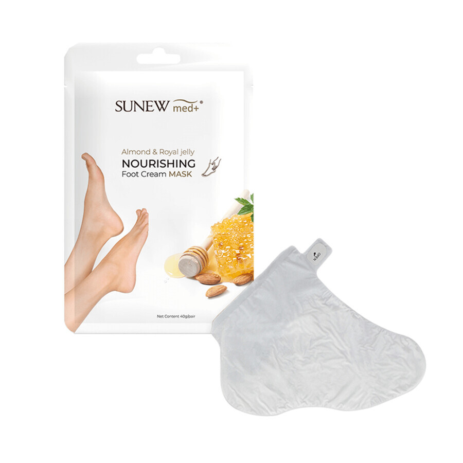 Cumpără SunewMed+, mască nutritivă pentru picioare, ulei de migdale dulci și lăptișor de matcă, șosete, 40 g SunewMed+, mască nutritivă pentru picioare, ulei de migdale dulci și lăptișor de matcă, șosete, 40 g