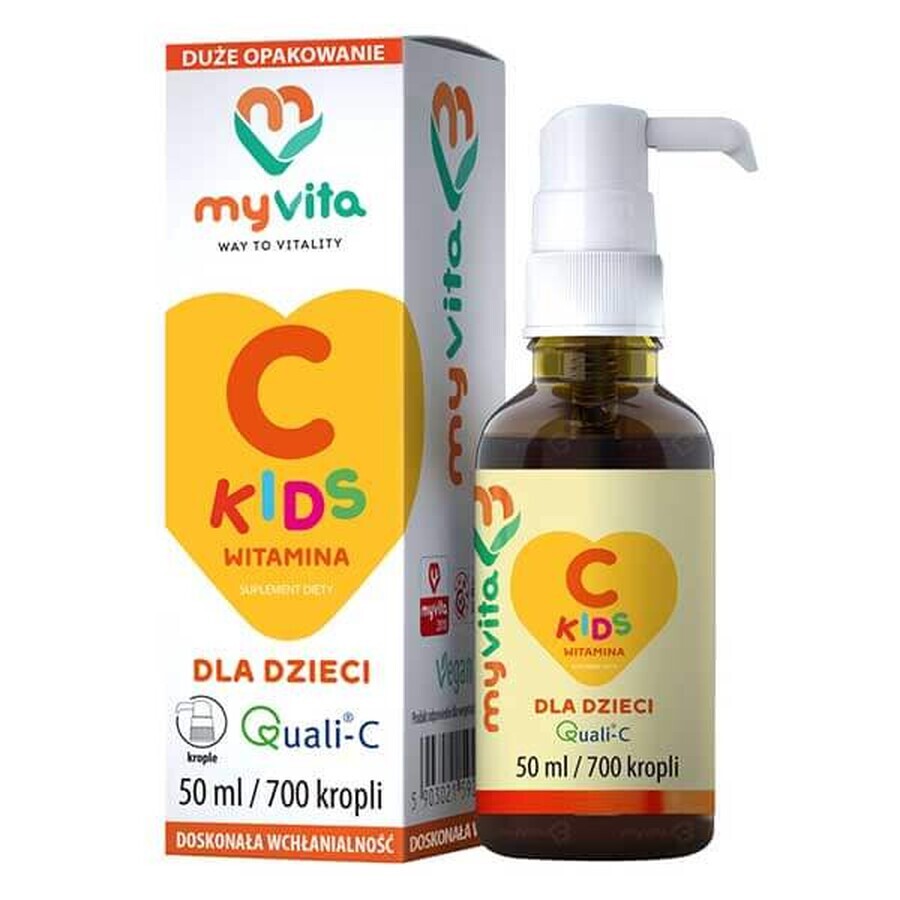 Buy MyVita Vitamin C Kids, Quali-C, drops for children over 1 year, 50 ml MyVita Vitamin C Kids, Quali-C, drops for children over 1 year, 50 ml