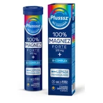 Plusssz 100% Magnesio Forte + Complejo B, sabor naranja-pomelo, 20 comprimidos efervescentes