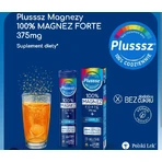 Plusssz 100% Magnesio Forte + Complejo B, sabor naranja-pomelo, 20 comprimidos efervescentes