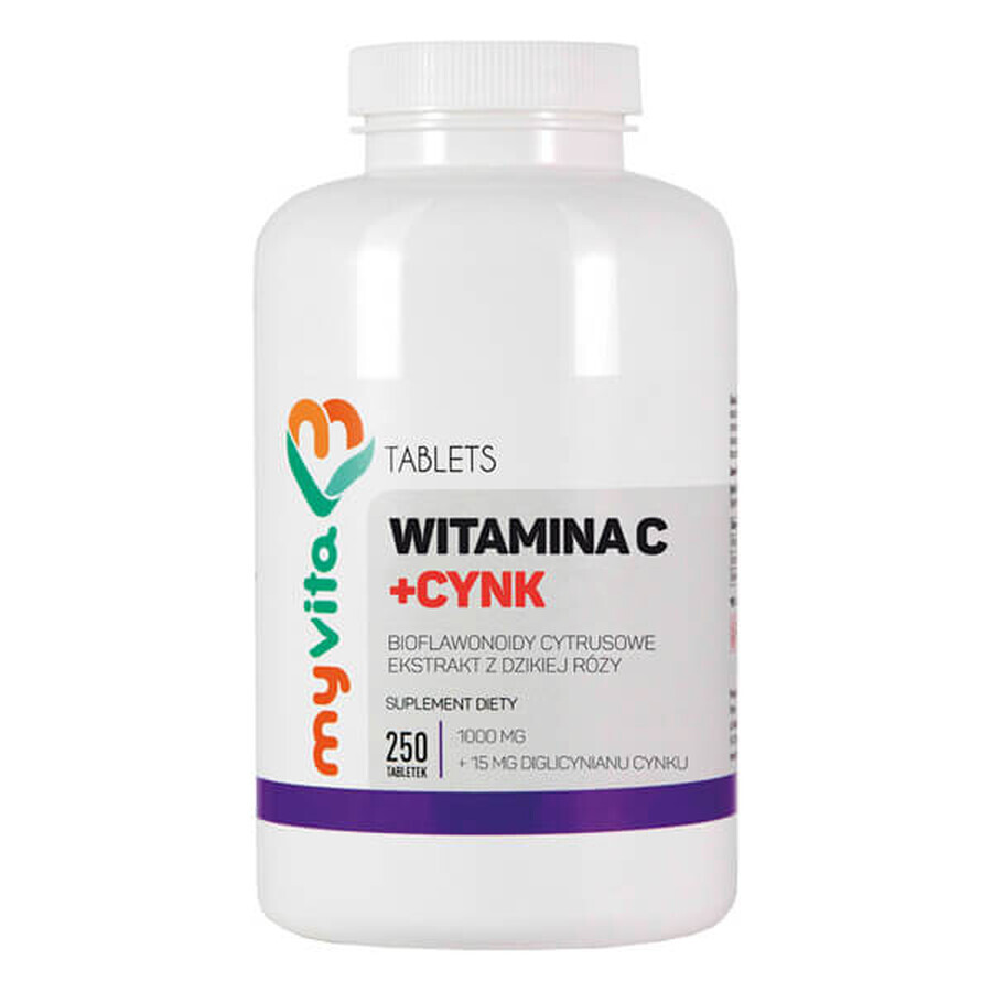 Acquista MyVita, Integratore di Vitamina C e Zinco, 250 compresse MyVita, Integratore di Vitamina C e Zinco, 250 compresse