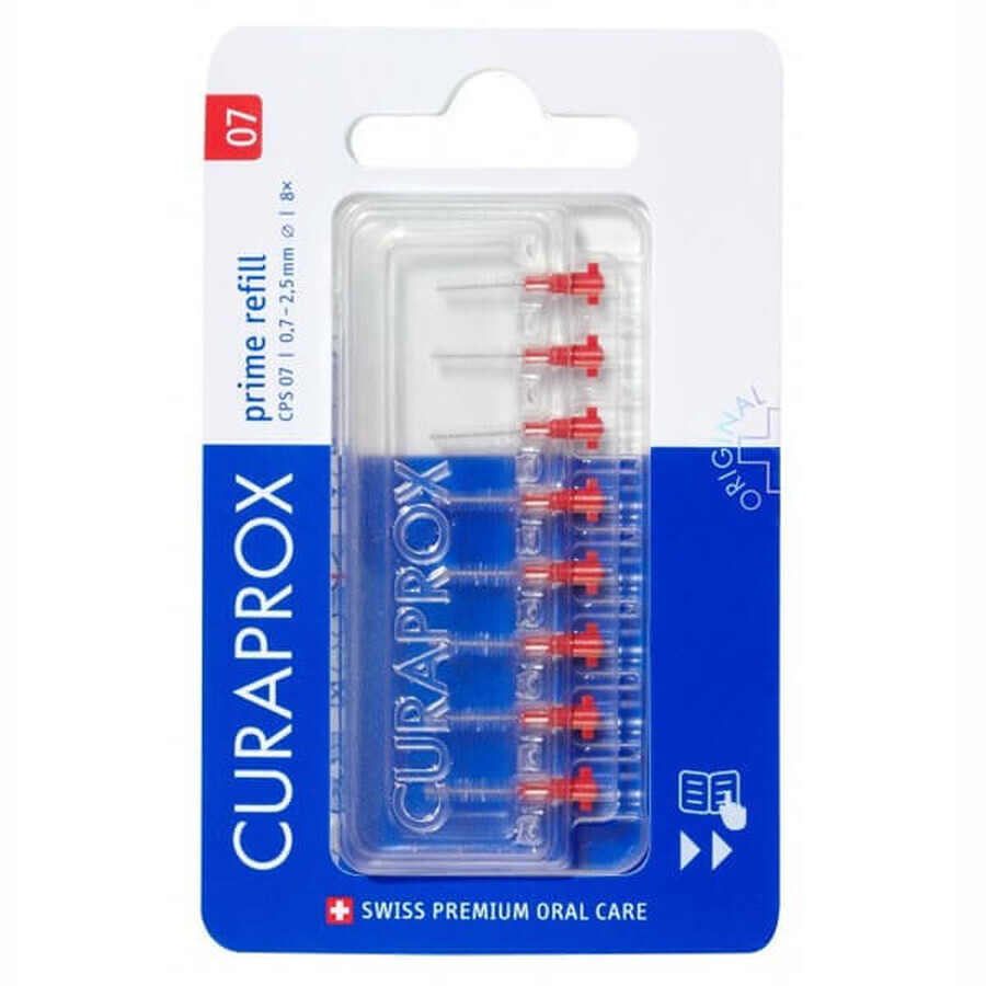 Buy Curaprox CPS 07 Prime Refill, interdental brushes, 8 pieces Curaprox CPS 07 Prime Refill, interdental brushes, 8 pieces