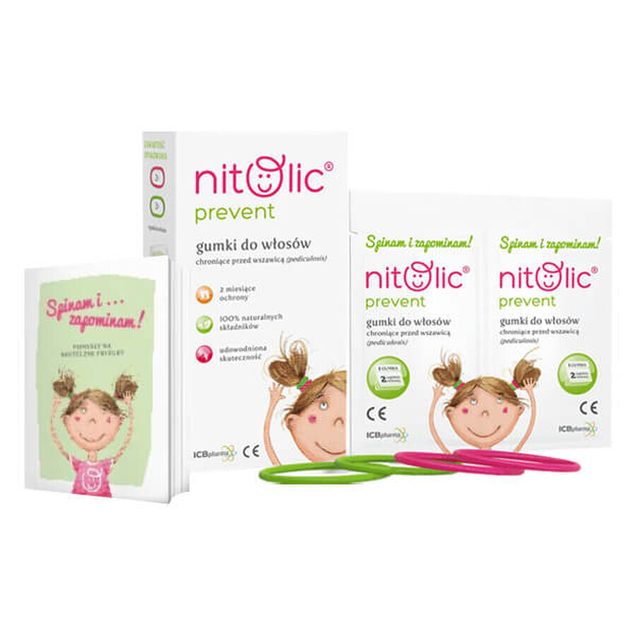 Buy Nitolic Prevent, hair elastic against lice, 4 pieces + leaflet Nitolic Prevent, hair elastic against lice, 4 pieces + leaflet