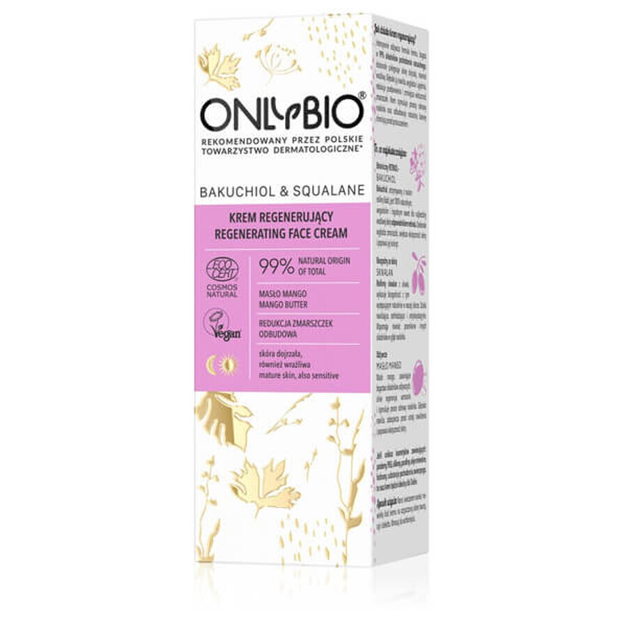 Comprar OnlyBio Bacuchiol & Squalane, crema facial regeneradora, 50 ml OnlyBio Bacuchiol & Squalane, crema facial regeneradora, 50 ml