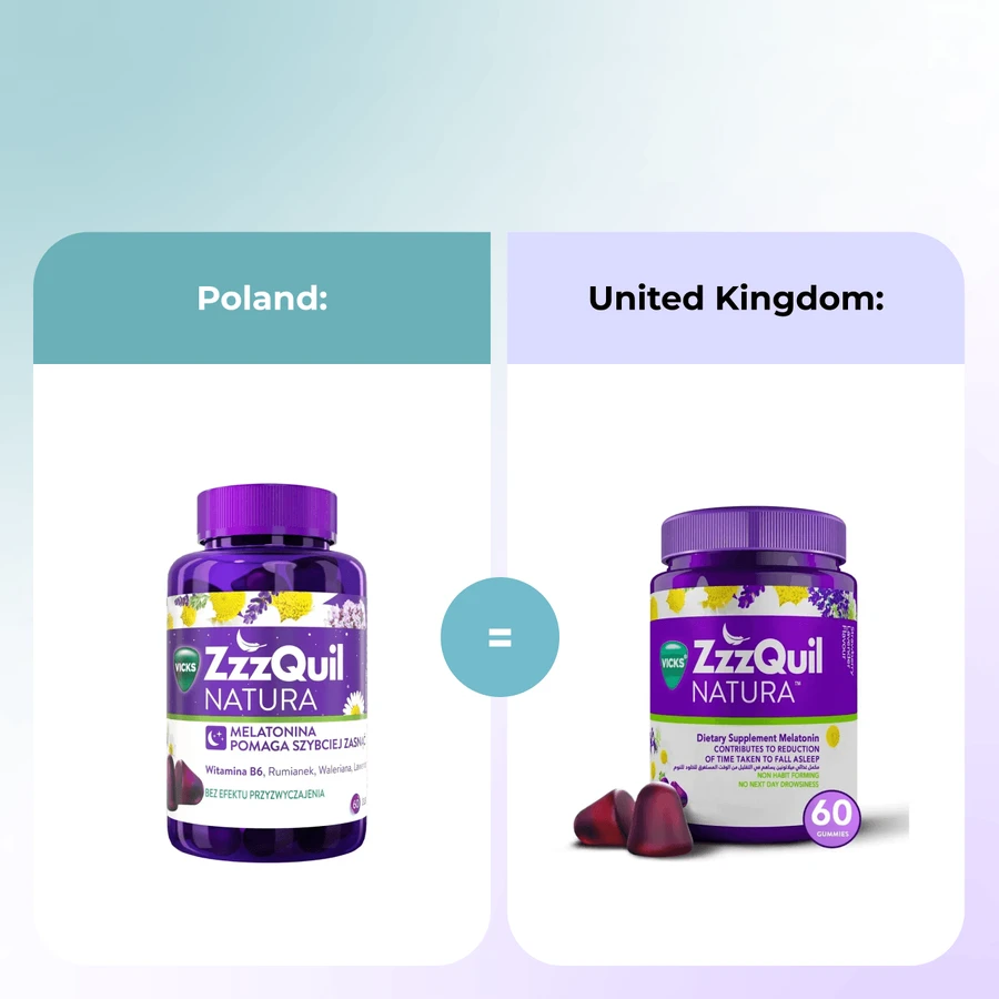 ZzzQuil Natura, jelly candies, 60 pieces