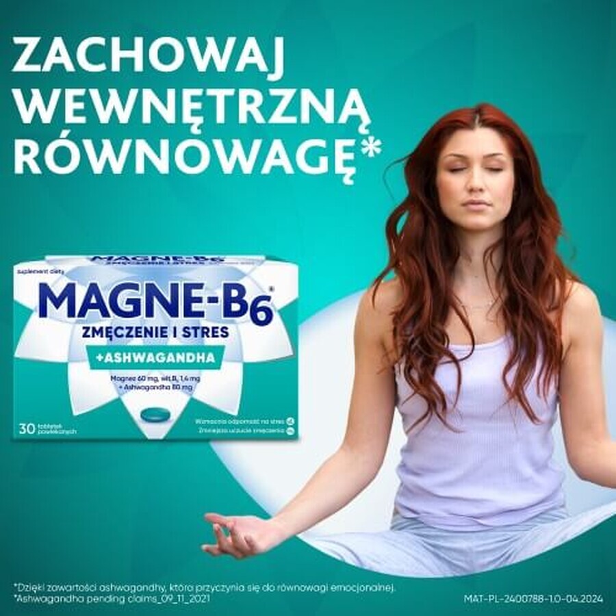 Magne-B6, Müdigkeit und Stress, 30 Tabletten
