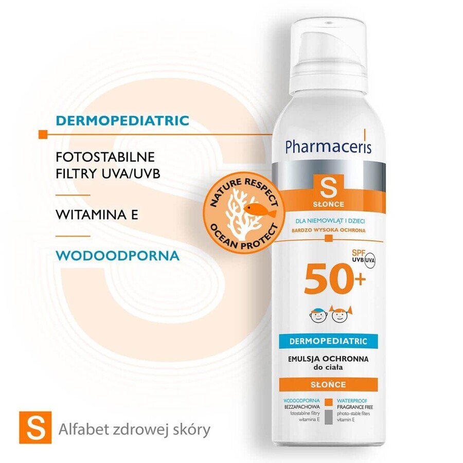Pharmaceris S, Protective emulsion for babies and children, SPF 50+, 150 ml