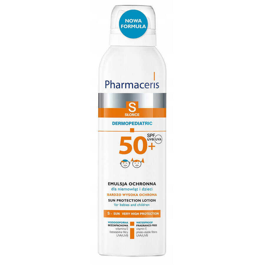 Pharmaceris S, Protective emulsion for babies and children, SPF 50+, 150 ml