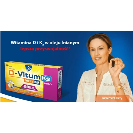 D-Vitum Forte Max 4000 IE K2 MK-7, 60 capsules
