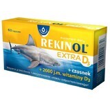 Rekinol Extra D3, huile de foie de requin, 60 gélules