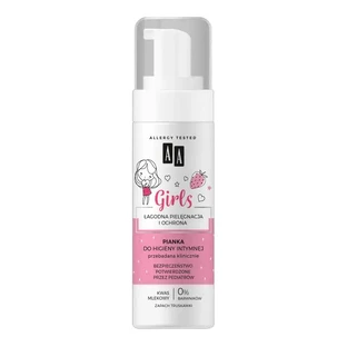 AA Girls, espuma de higiene íntima, fresa, 150 ml