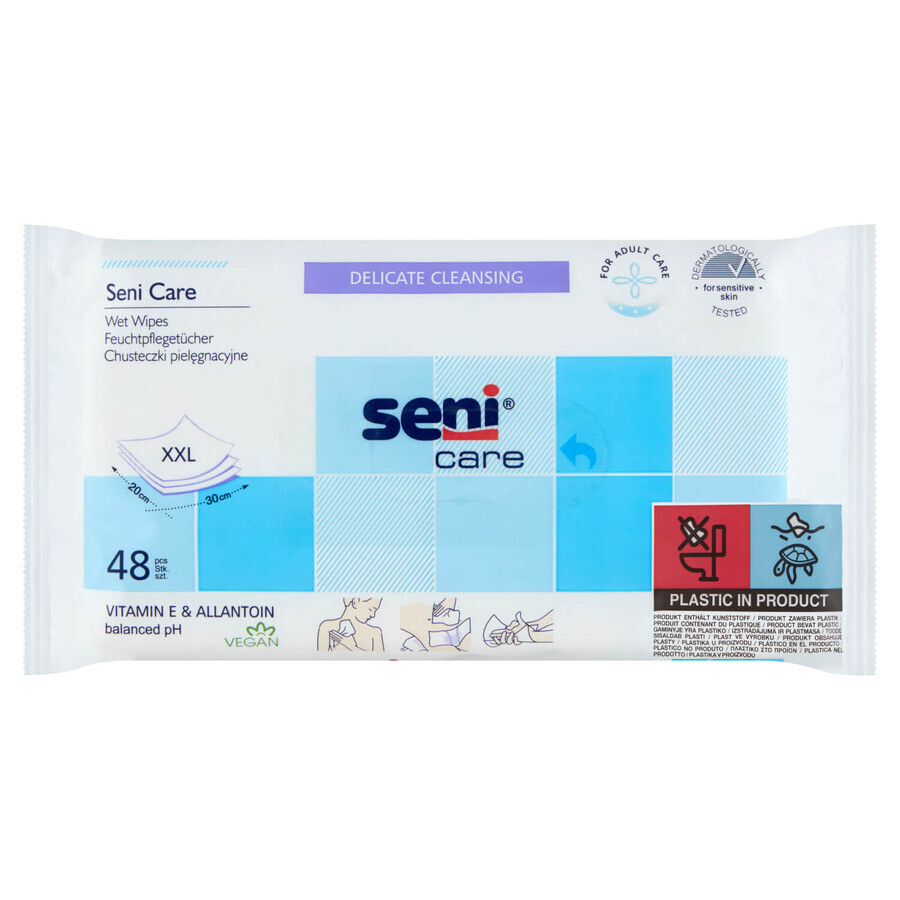 Buy Seni Care, wet wipes, care, XXL, 48 pcs. Seni Care, wet wipes, care, XXL, 48 pcs.
