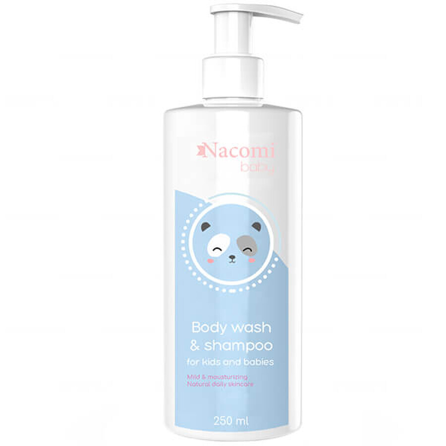 Boutique Nacomi Baby, émulsion nettoyante pour le corps et les cheveux des enfants et des bébés, 250 ml Nacomi Baby, émulsion nettoyante pour le corps et les cheveux des enfants et des bébés, 250 ml