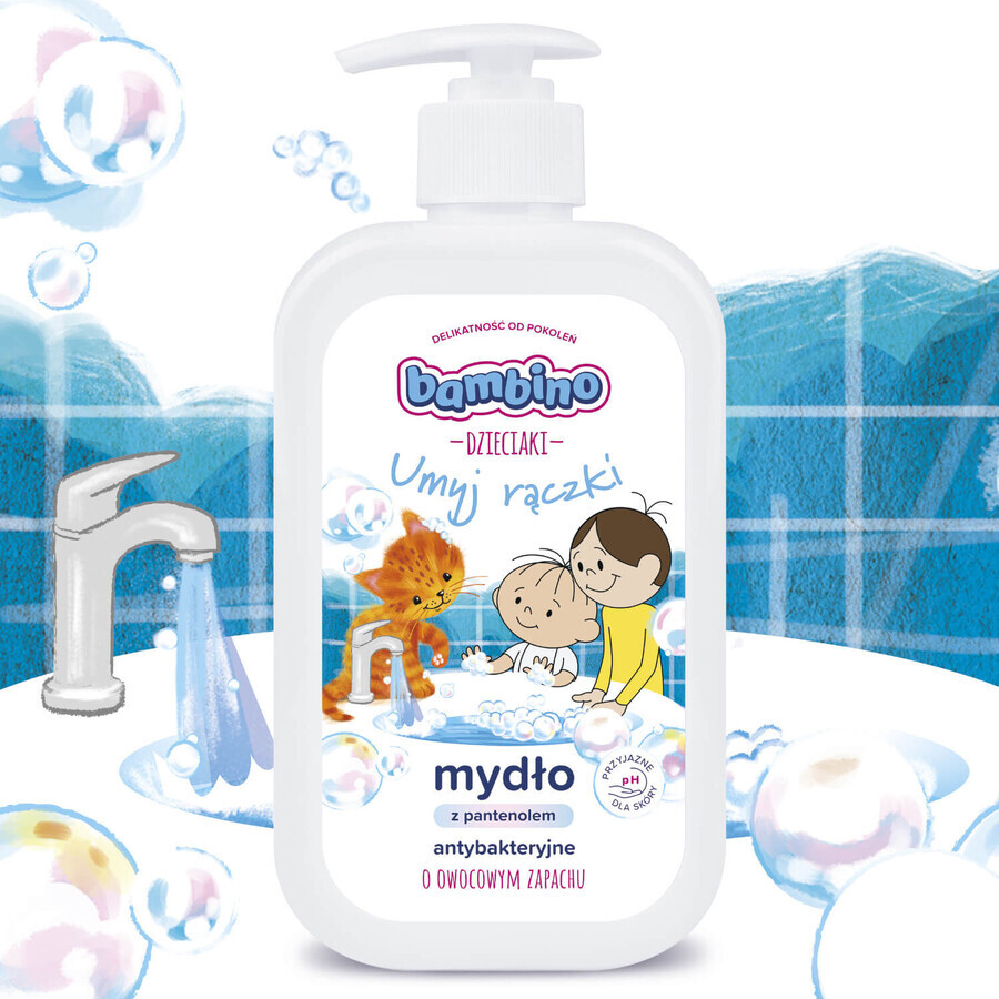 Comprar Bambino Kids, jabón líquido antibacteriano con fragancia afrutada, 500 ml Bambino Kids, jabón líquido antibacteriano con fragancia afrutada, 500 ml