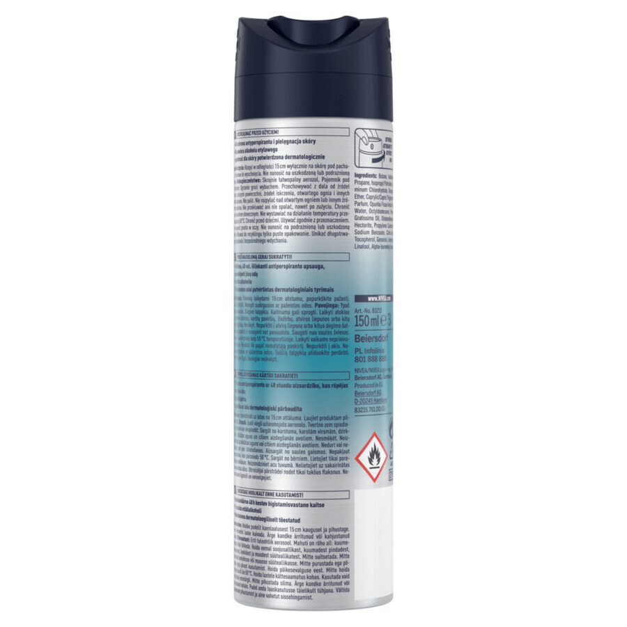 Buy Nivea Men Fresh Kick, antiperspirant spray for men, 150 ml Nivea Men Fresh Kick, antiperspirant spray for men, 150 ml