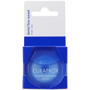 Curaprox, fil dentaire, ciré, menthe, DF 834, 50 m