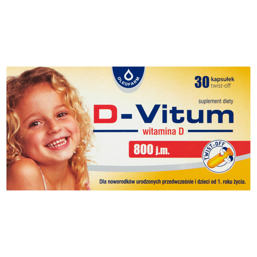 Shop D-Vitum D 800 i.e., 30 Kapseln D-Vitum D 800 i.e., 30 Kapseln