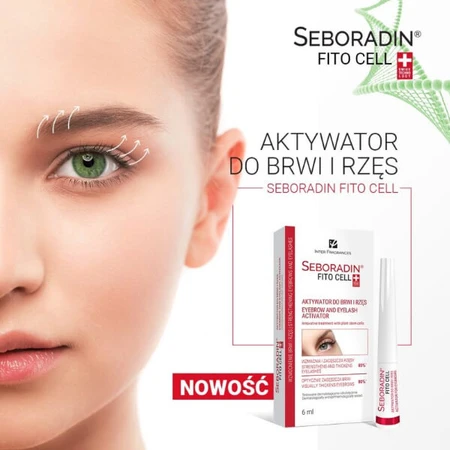 Seboradin Fito Cell, Eyebrow and Eyelash Activator, strengthening, 6 ml, Inter Fragrances
