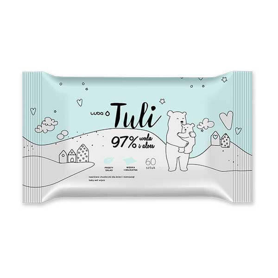 Comprar Luba Tuli, toallitas húmedas para niños, con aloe vera, 60 unidades Luba Tuli, toallitas húmedas para niños, con aloe vera, 60 unidades
