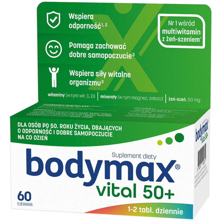 Winkel op Bodymax Vital 50+, 60 tabletten Bodymax Vital 50+, 60 tabletten