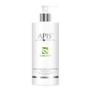 Apis Professional Acne-Stop, tónico limpiador antibacteriano con té verde, 500 ml