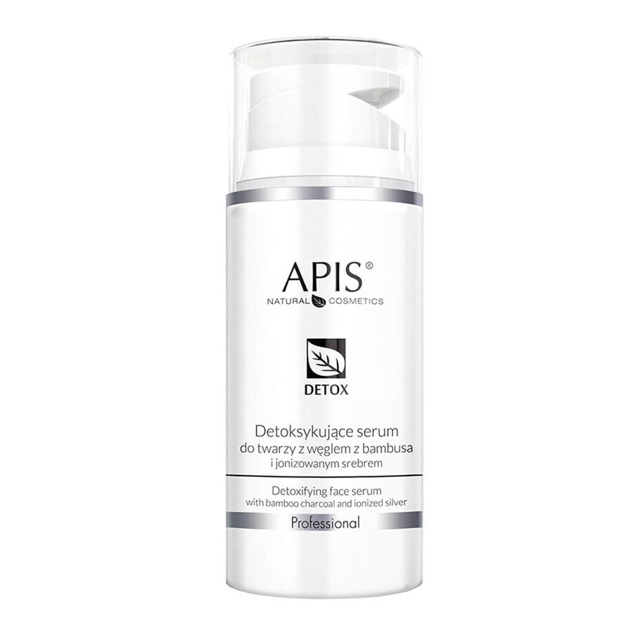 Winkel op Apis Professional Detox, ontgiftend gezichtsserum, met bamboehoutskool en geïoniseerd zilver, 100 ml Apis Professional Detox, ontgiftend gezichtsserum, met bamboehoutskool en geïoniseerd zilver, 100 ml