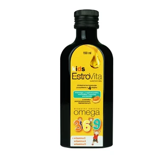 EstroVita Kids, Omega 3-6-9 zuuresters, sinaasappel-banaansmaak, 150 ml