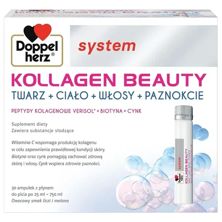 Doppelherz System Kollagen Beauty, 25 ml x 30 ampullen