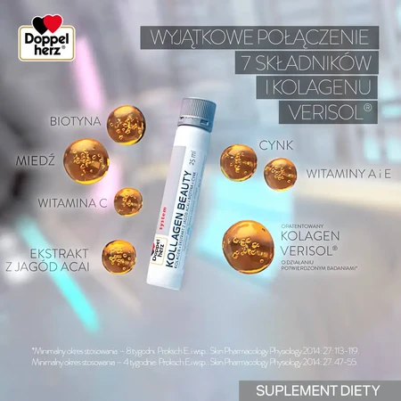 Doppelherz System Kollagen Beauty, 25 ml x 30 ampullen