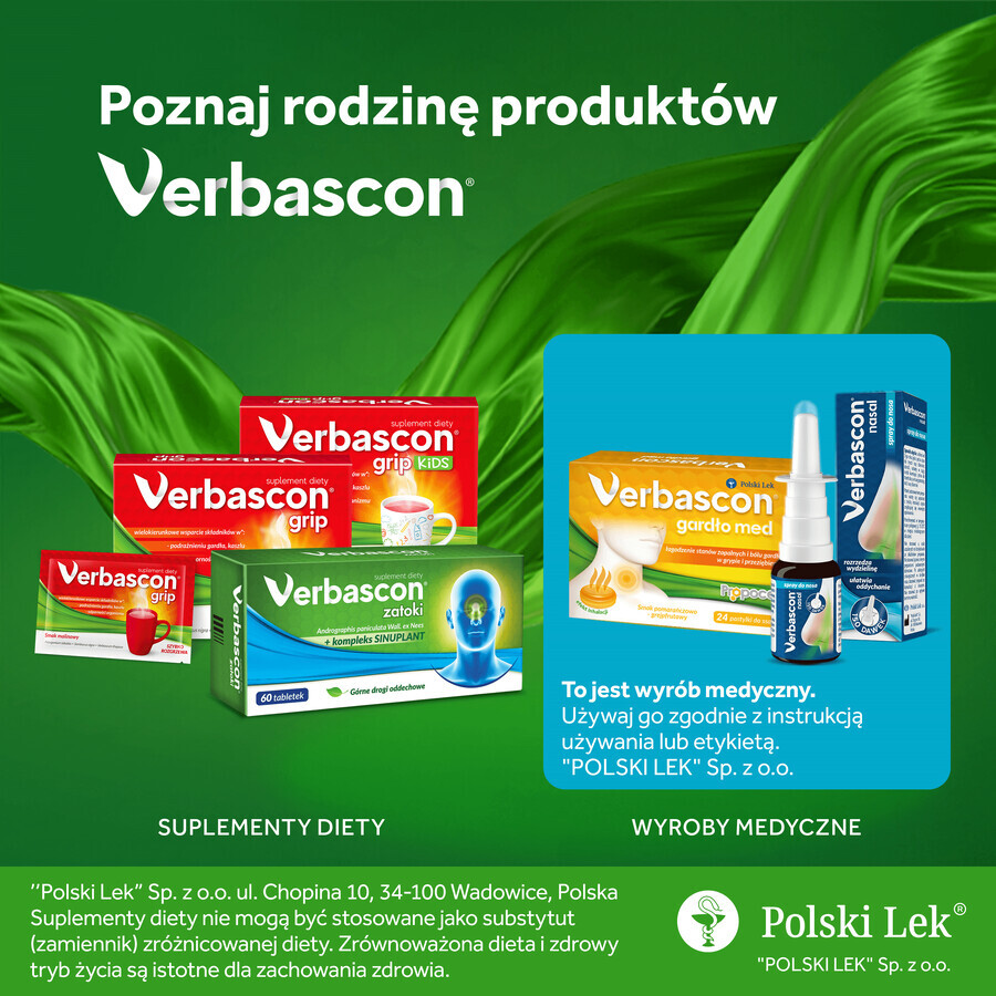 Cumpără Verbascon Throat Med, aromă de portocale și grapefruit, 24 de pastiluțe Verbascon Throat Med, aromă de portocale și grapefruit, 24 de pastiluțe