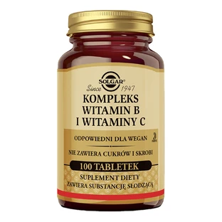 Solgar Vitamin B- und Vitamin C-Komplex, 100 Tabletten