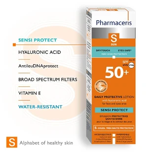 Pharmaceris S Sensi Protect, Daily protection emulsion for face and eyes, SPF 50+, 50 ml