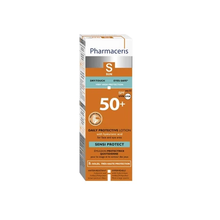 Pharmaceris S Sensi Protect, Daily protection emulsion for face and eyes, SPF 50+, 50 ml