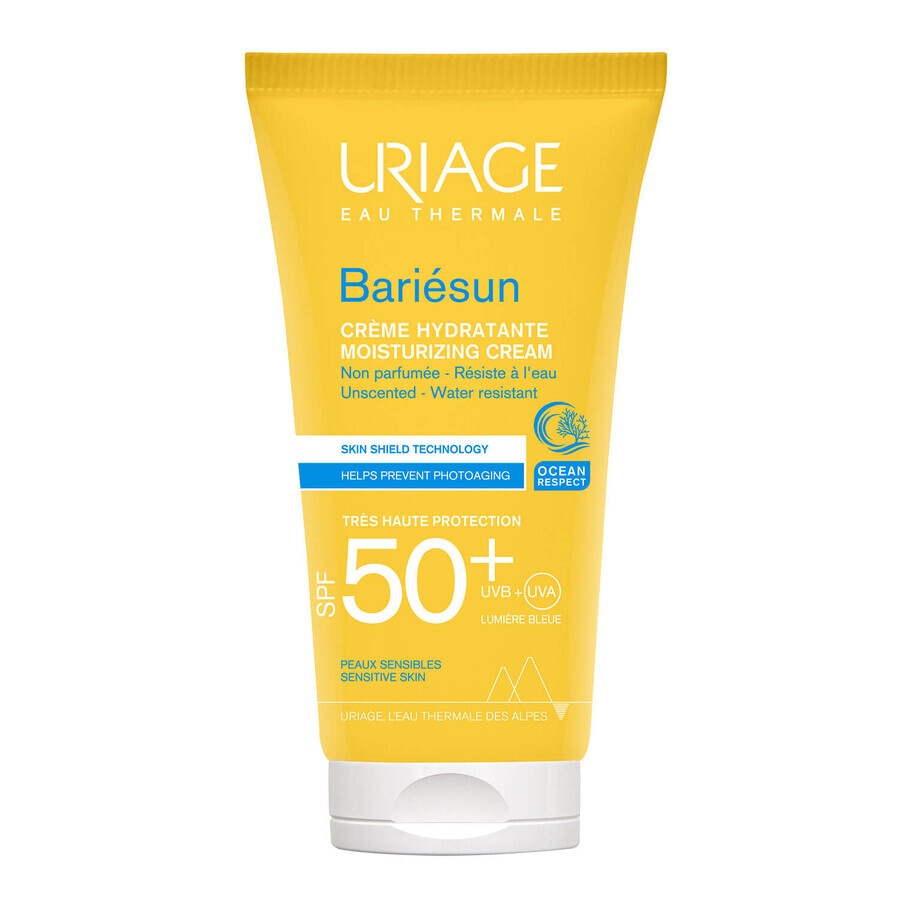 Buy Uriage Bariesun, Moisturizing cream for sensitive skin, SPF 50+, 50 ml Uriage Bariesun, Moisturizing cream for sensitive skin, SPF 50+, 50 ml