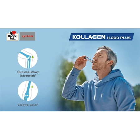 Doppelherz System Kollagen 11.000 Plus, 30 vials x 25 ml, Queisser Pharma