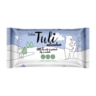 Luba Tuli, natuurlijke vochtige doekjes voor kinderen, 98% water, panthenol en avocado-olie, 50 stuks