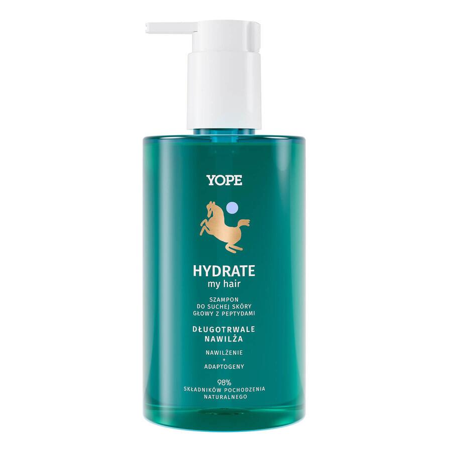 Winkel op Yope Hydrate My Hair, shampoo voor de droge hoofdhuid met peptiden, 300 ml Yope Hydrate My Hair, shampoo voor de droge hoofdhuid met peptiden, 300 ml