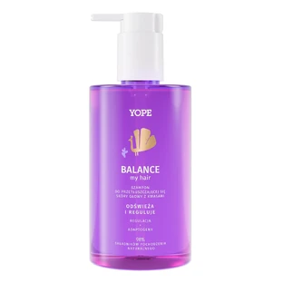 Yope Balance My Hair, champú para cuero cabelludo graso, con ácidos, 300 ml
