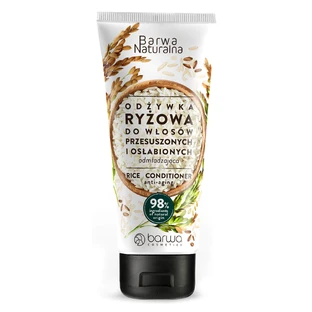 Barwa Natural, acondicionador de arroz para cabellos secos y debilitados, rejuvenecedor, 200 ml
