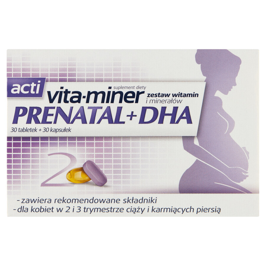 Acquista Integratore Prenatale + DHA, 30 compresse + 30 capsule Integratore Prenatale + DHA, 30 compresse + 30 capsule